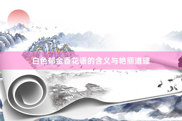 白色郁金香花语的含义与艳丽道理